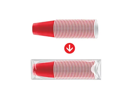 External packaging for paper cup