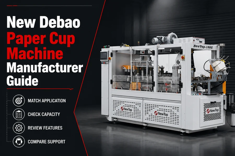 paper cup machine manufacturer promotional poster for New Debao Paper Cup Machine Manufacturer Guide