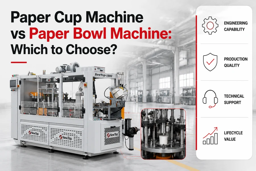 paper cup machine vs paper bowl machine promotional poster for Paper Cup Machine vs Paper Bowl Machine: Which to Choose?